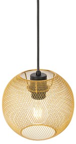 Industriële hanglamp goud 3-lichts - Flor