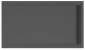 Xenz Easy Tray douchevloer - 140x80x5cm - acryl - zonder gootcover - ebony 6943-29