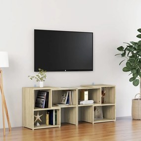 vidaXL Tv-meubel 104x30x52 cm spaanplaat sonoma eikenkleurig