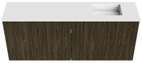 Mondiaz Joya 100cm toiletmeubel shadow met wastafel faye rechts zonder kraangat talc