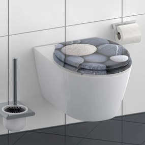 SCHÜTTE Toiletbril met soft-close GREY STONE