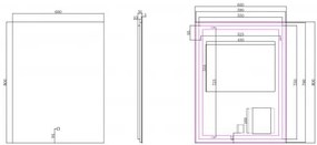 Mueller Sunshine spiegel met LED 60x80cm