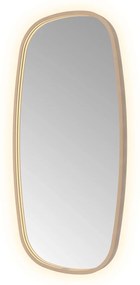 Hotbath &More Contour spiegel deens ovaal 50x100cm geborsteld koper PVD