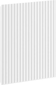 Mexen Rivel geribbelde voorkant voor badkamerkast 30 x 43,5 cm, wit mat - 91A21-0300-470-1-01