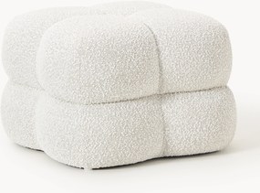 Bouclé beklede poef Ellie