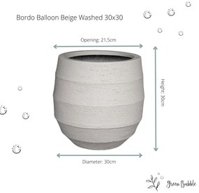 Pot Bordo Balloon Sand