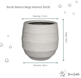 Pot Bordo Balloon Sand