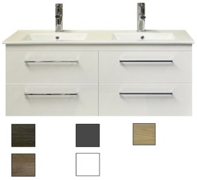 Sanicare Q14 badkamermeubel 4 laden 120 cm truffel