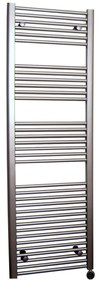 Sanicare elektrische design radiator 60x172cm inox-look met thermostaat rechts chroom