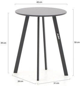 Forza Nuro/Bovezzo stoel-bank loungeset 6-delig