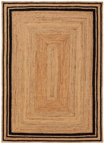 Handgeweven juten vloerkleed Jutta