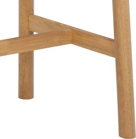 ZARION Eiken Natuur – HOGE BARTAFEL-/KEUKENTAFEL IN HOUTFINEER