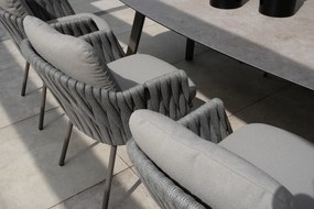 Taste by 4 Seasons Manolo bartafel terre met keramisch geprint blad 180 x 90 cm BartafelTuintafel   bruin weerbestendig