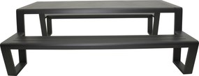 Lesli Living  Picknickset-Estilo-Antraciet -Aluminium-220cm-Lesli Living