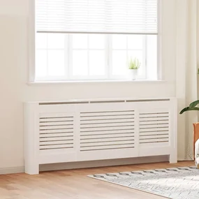 vidaXL Radiatorombouw 205 cm MDF wit