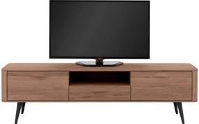 Goossens Tv Dressoir Bjarte, 2 deuren 1 lade 1 open vak 42 cm diep 180 cm breed