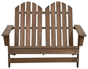 vidaXL Tuinstoel 2-zits Adirondack massief vurenhout bruin