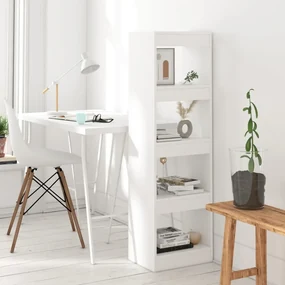 vidaXL Boekenkast/kamerscherm 40x30x135 wit