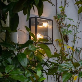 Industriële buiten plafondlamp zwart 2-lichts - Rotterdam