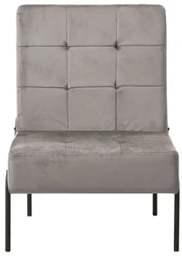 vidaXL Relaxstoel 65x79x87 cm fluweel lichtgrijs