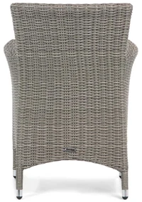 Tuinset 6 personen 240 cm Wicker Grijs Garden Collections Dublin/Valley
