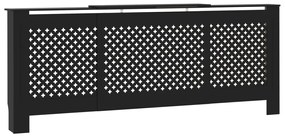 vidaXL Radiatorombouw 205 cm MDF zwart