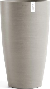 Ecopots bloempot Stockholm High 60- Rond - Taupe - Diameter 35 x H60 cm
