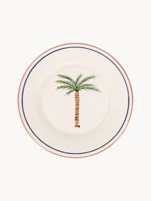 Handbeschilderd ontbijtbord Palm Tree