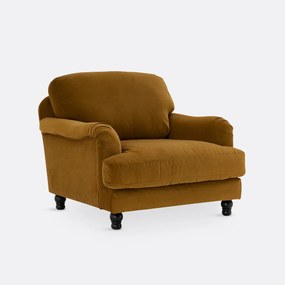 Fluwelen fauteuil, Noon