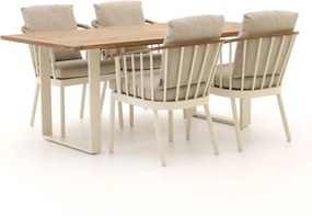 Diningset Apple Bee | 4 personen | Tuinset teakhout | 5-delig | Kees Smit Tuinmeubelen