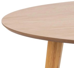 Scandinavische Eettafel Rond Eiken - 140 X 140cm.