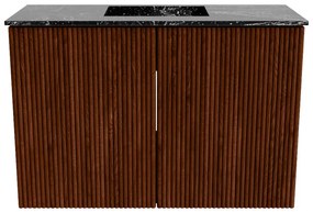 Mondiaz Joya DLux 60cm toiletmeubel ruby met wastafel faye midden zonder kraangat lava