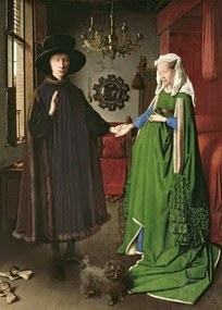 Kunstreproductie The Portrait of Giovanni Arnolfini and his Wife Giovanna Cenami, 1434, Eyck, Jan van