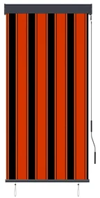vidaXL Rolgordijn voor buiten 80x250 cm oranje en bruin