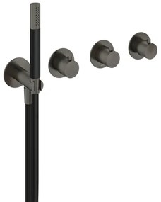 Hotbath Cobber afbouwdeel inbouw badendouche thermostaat met 2 stopkranen zonder uitloop verouderd ijzer CB7071EXTAI