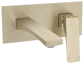 Inbouw wastafelkraan REA Joe Brush Gold