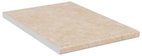 vidaXL Aanrechtblad 40x60x2,8 cm spaanplaat beige met marmertextuur