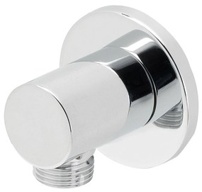 Mueller Round luxe messing muur doucheaansluiting rond 1/2" chroom