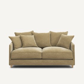 Compacte slaapbank in stonewashed fluweel, Lazare