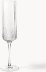 Mondgeblazen champagneglazen Ripple, 2-delig