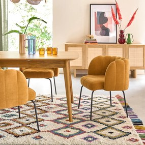 Tafelfauteuil in fluweel, Douna