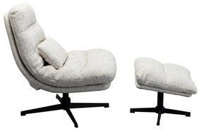 Kare Design Columbia Draai Fauteuil Met Voetenbank