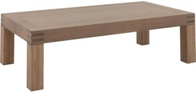 Goossens Salontafel Clear rechthoekig, hout eiken blank, stijlvol landelijk, 140 x 40 x 75 cm