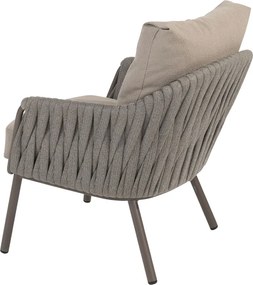 Taste by 4 Seasons Cannes tuinset 5-delig - Sarah lage tuintafel Ø130 cm - terre ceramic print