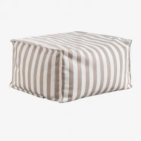 Rechthoekige Poef 75x65 Cm Voor Modulaire Bank In Sandel Stof Hazelnoot Bruin - Sklum