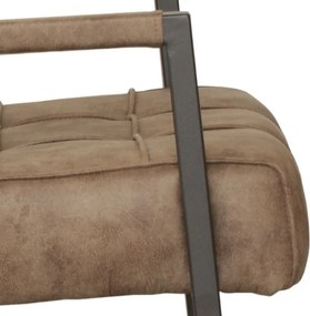 Eetkamerstoel - Jupiter - stof Cowboy retro lederlook taupe