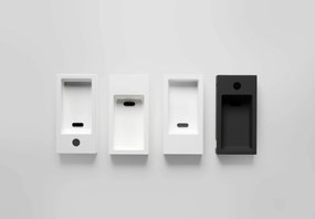 Clou Flush 3 fontein solid surface 36cm links wit mat