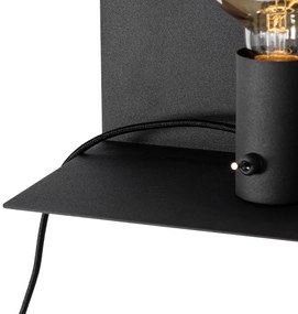 Moderne wandlamp zwart magnetisch verstelbaar - Muro Modern E27 Binnenverlichting Lamp