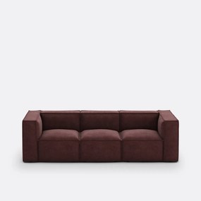 Modulaire bank, 3-zit, getextureerde stof, Seven