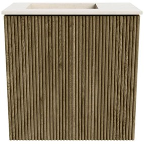 Mondiaz Joya DLux 40cm toiletmeubel dusk met wastafel faye links 1 kraangat meli